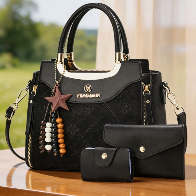 Luxury Zipper Bags - Stylish women's handbag, solid color, luxury,