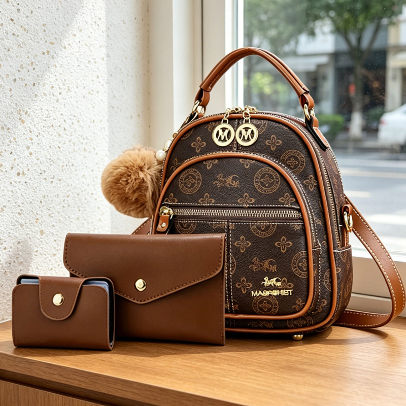 Luxury Zipper Bags - 3-piece women's bag set, lightweight luxury