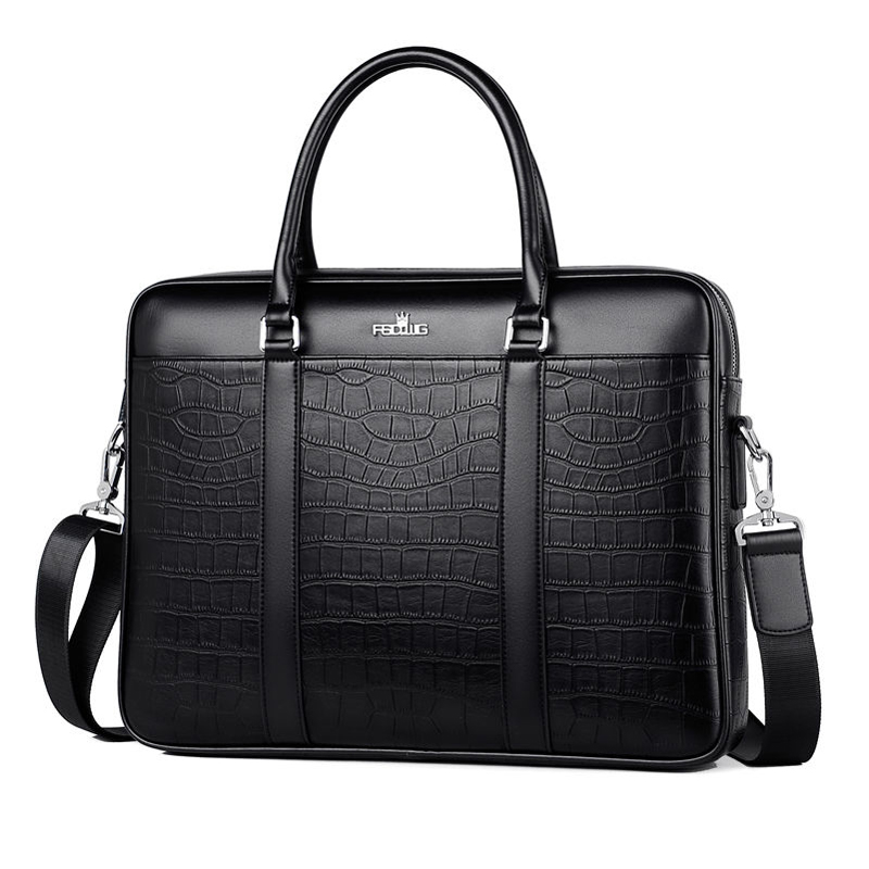 Luxury Bags That Fit Laptop - 2023 Luxury Alligator Split Leather Business