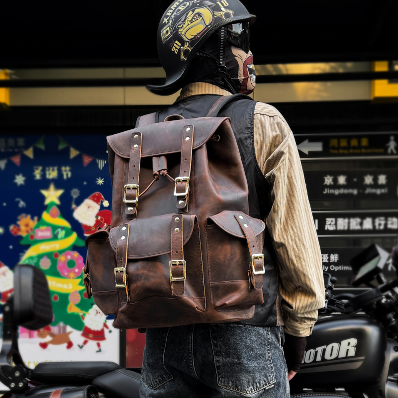 New Arrivals Leather Backpack  - Luxury Zipper Bags recensie en prijs