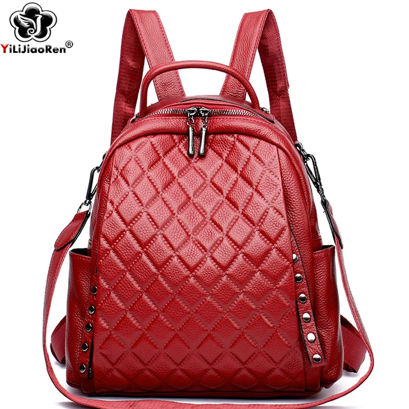 Genuine Leather Rucksack Women - Luxury Zipper Bags recensie en prijs