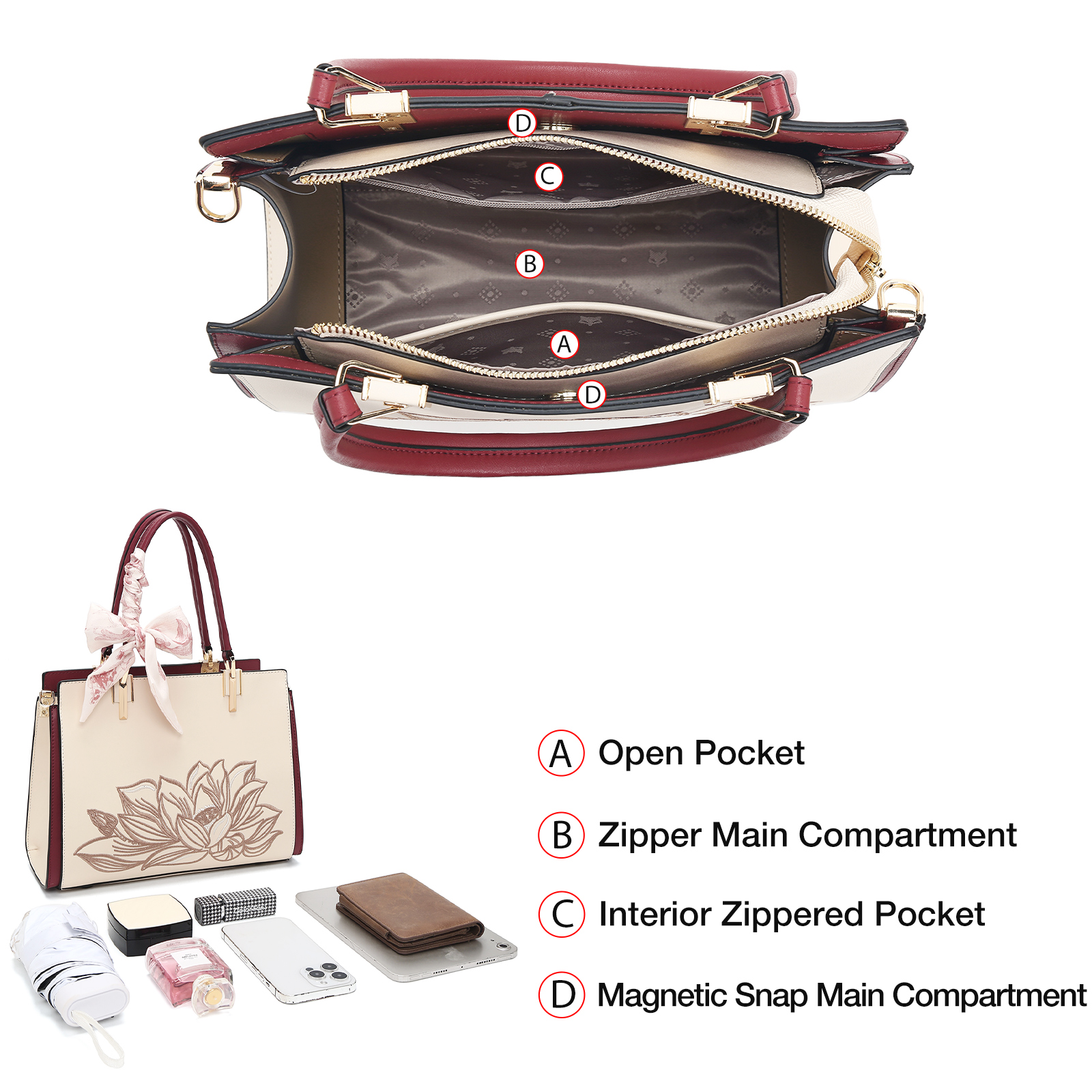 FOXER Luxury Embroidery Women' - Luxury Bags From China recensie en prijs