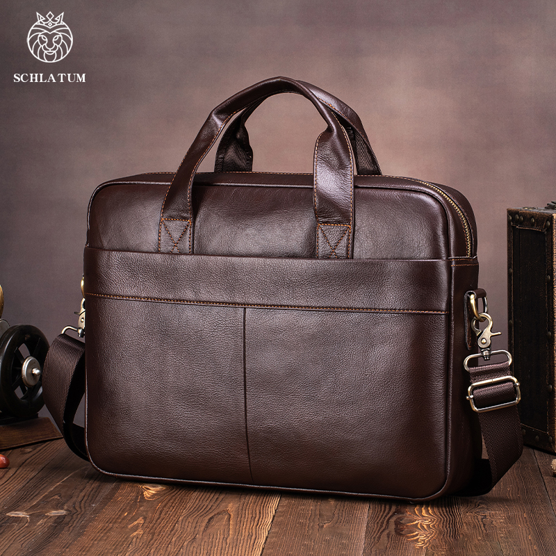 Genuine Leather Men's Briefcas - Luxury Bags That Fit Laptop recensie en prijs