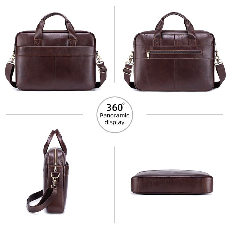 Genuine Leather Men's Briefcas - Luxury Bags That Fit Laptop recensie en prijs
