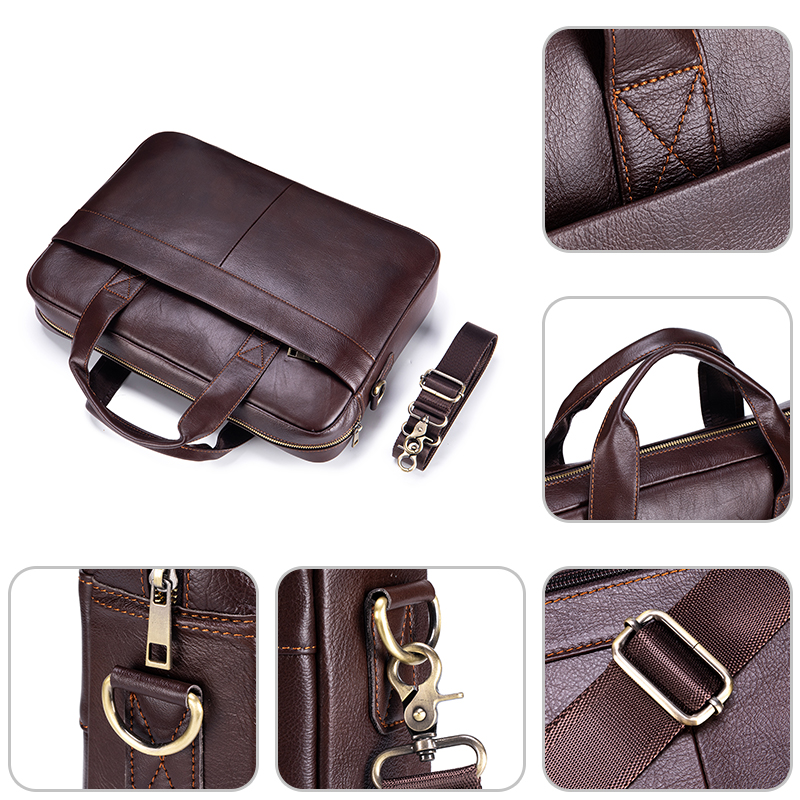 Genuine Leather Men's Briefcas - Luxury Bags That Fit Laptop recensie en prijs