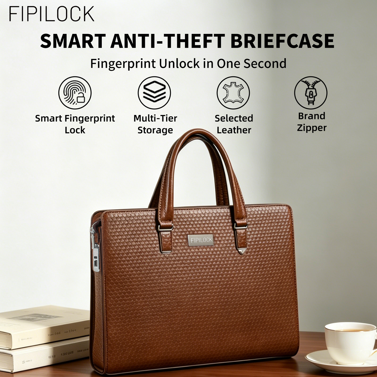 FIPILOCK Laptop Bag Leather Br - Luxury Bags That Fit Laptop recensie en prijs