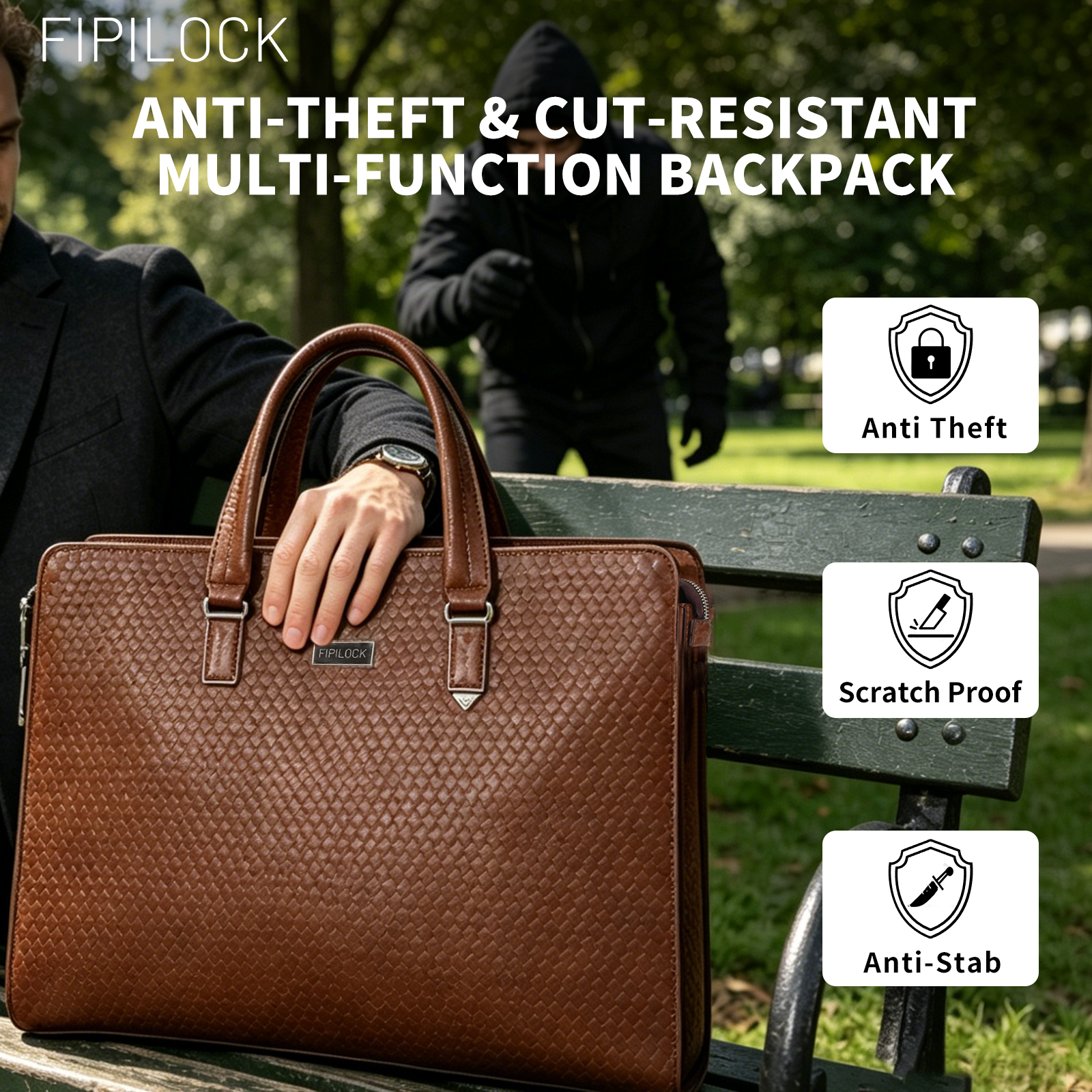 FIPILOCK Laptop Bag Leather Br - Luxury Bags That Fit Laptop recensie en prijs
