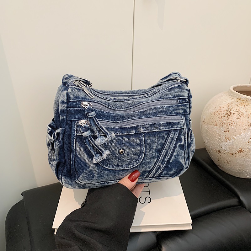 Street Style Retro Blue Denim  - Luxury Bags Vip recensie en prijs
