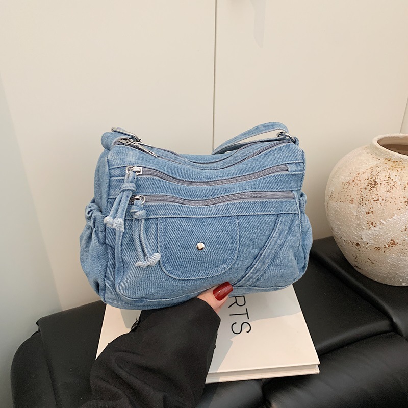 Street Style Retro Blue Denim  - Luxury Bags Vip recensie en prijs