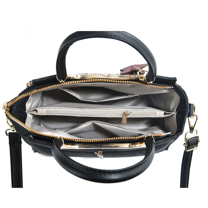 Stylish women's handbag, solid - Luxury Zipper Bags recensie en prijs