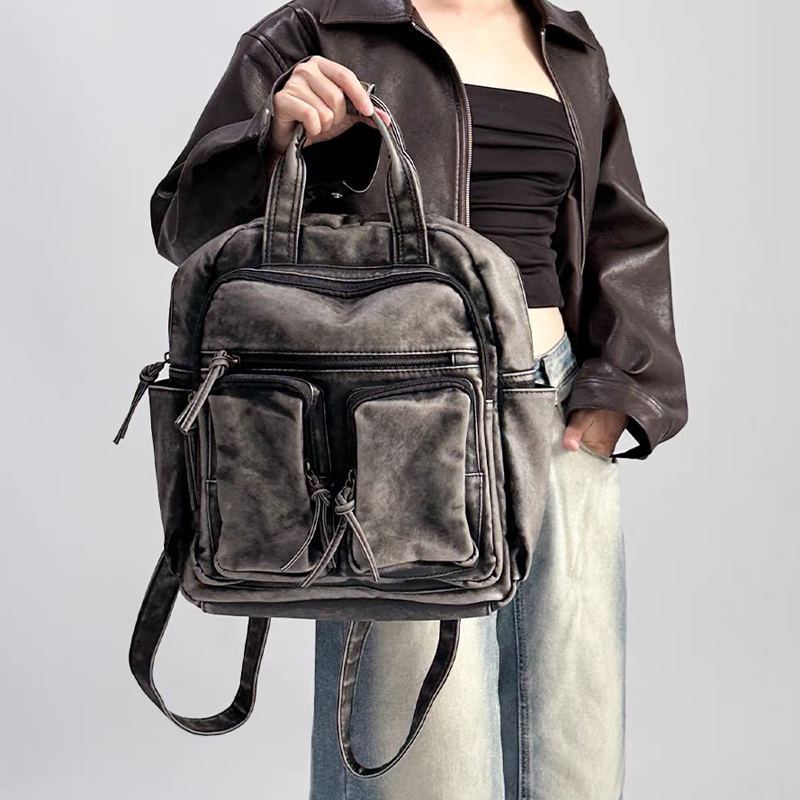 Luxury Soft Washed Pu Leather  - Luxury Zipper Bags recensie en prijs