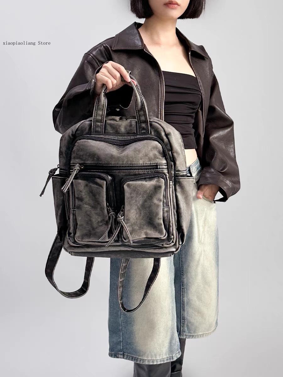 Luxury Soft Washed Pu Leather  - Luxury Zipper Bags recensie en prijs