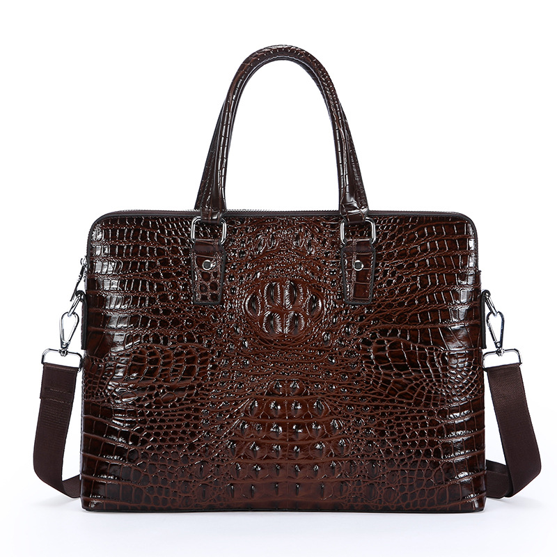 New Crocodile Grain Laptop Bag - Luxury Bags That Fit Laptop recensie en prijs