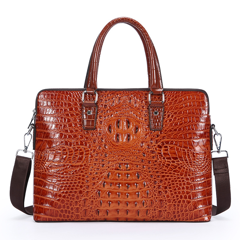 New Crocodile Grain Laptop Bag - Luxury Bags That Fit Laptop recensie en prijs