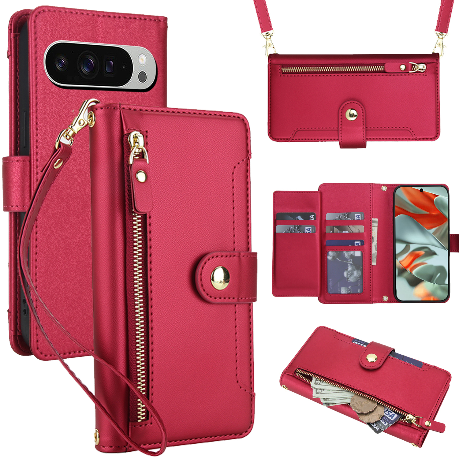 Crossbody Zipper Leather Walle - Luxury Zipper Bags recensie en prijs