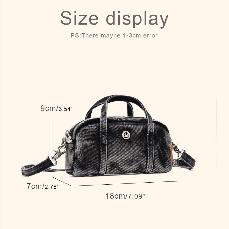 Korean Casual Mini Denim Box B - Luxury Zipper Bags recensie en prijs
