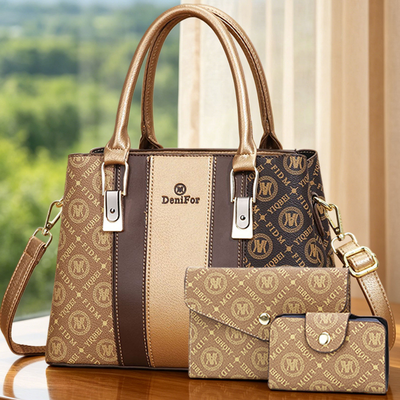 3-piece set of women's handbag - Luxury Zipper Bags recensie en prijs