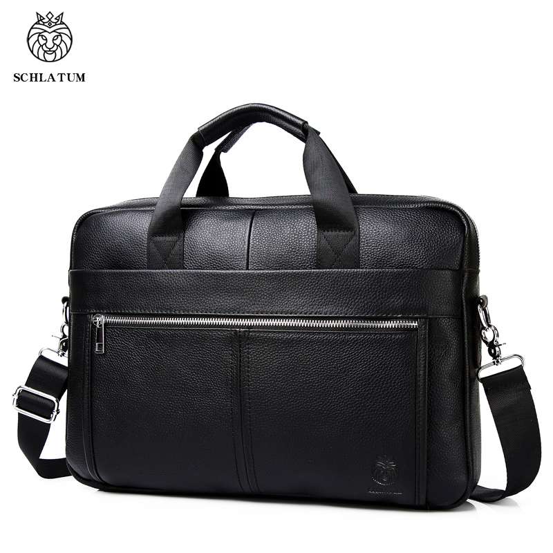SCHLATUM Genuine Leather Brief - Luxury Bags That Fit Laptop recensie en prijs