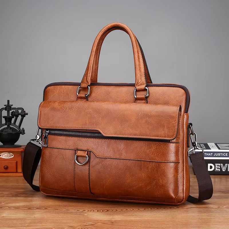 Luxury Brand Men Handbag Leath - Luxury Bags That Fit Laptop recensie en prijs